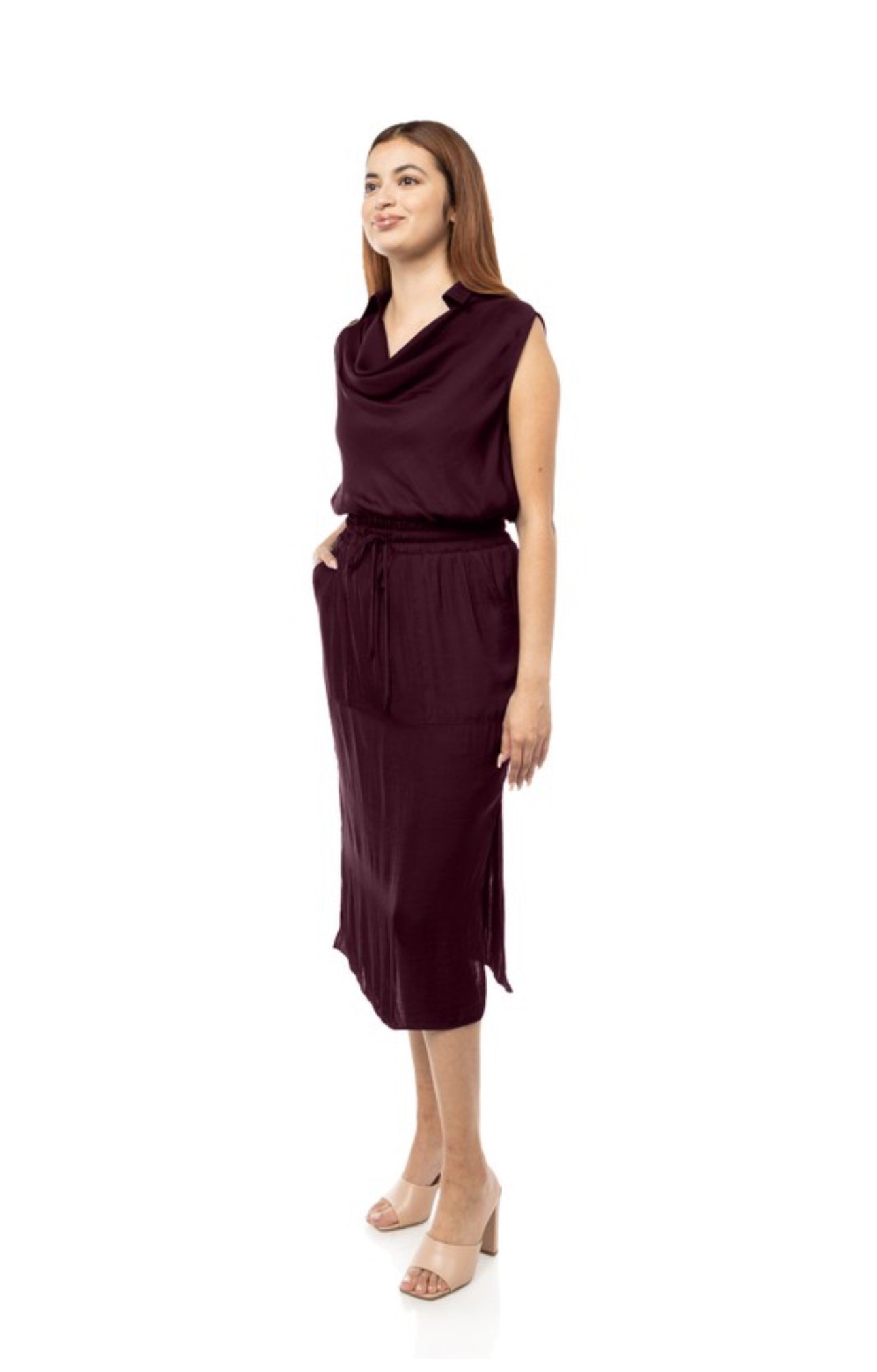 Dark purple dress