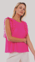 Pink women top