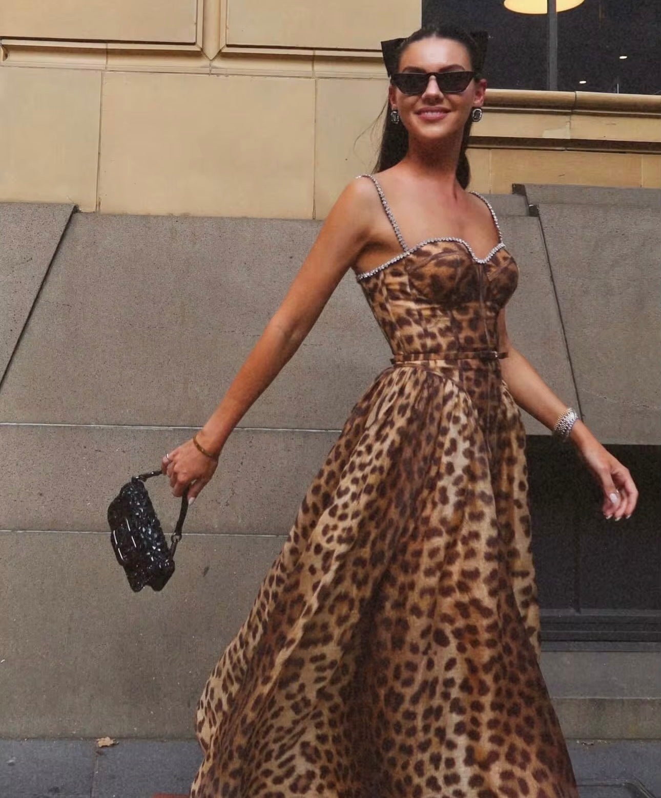Leopard print dress