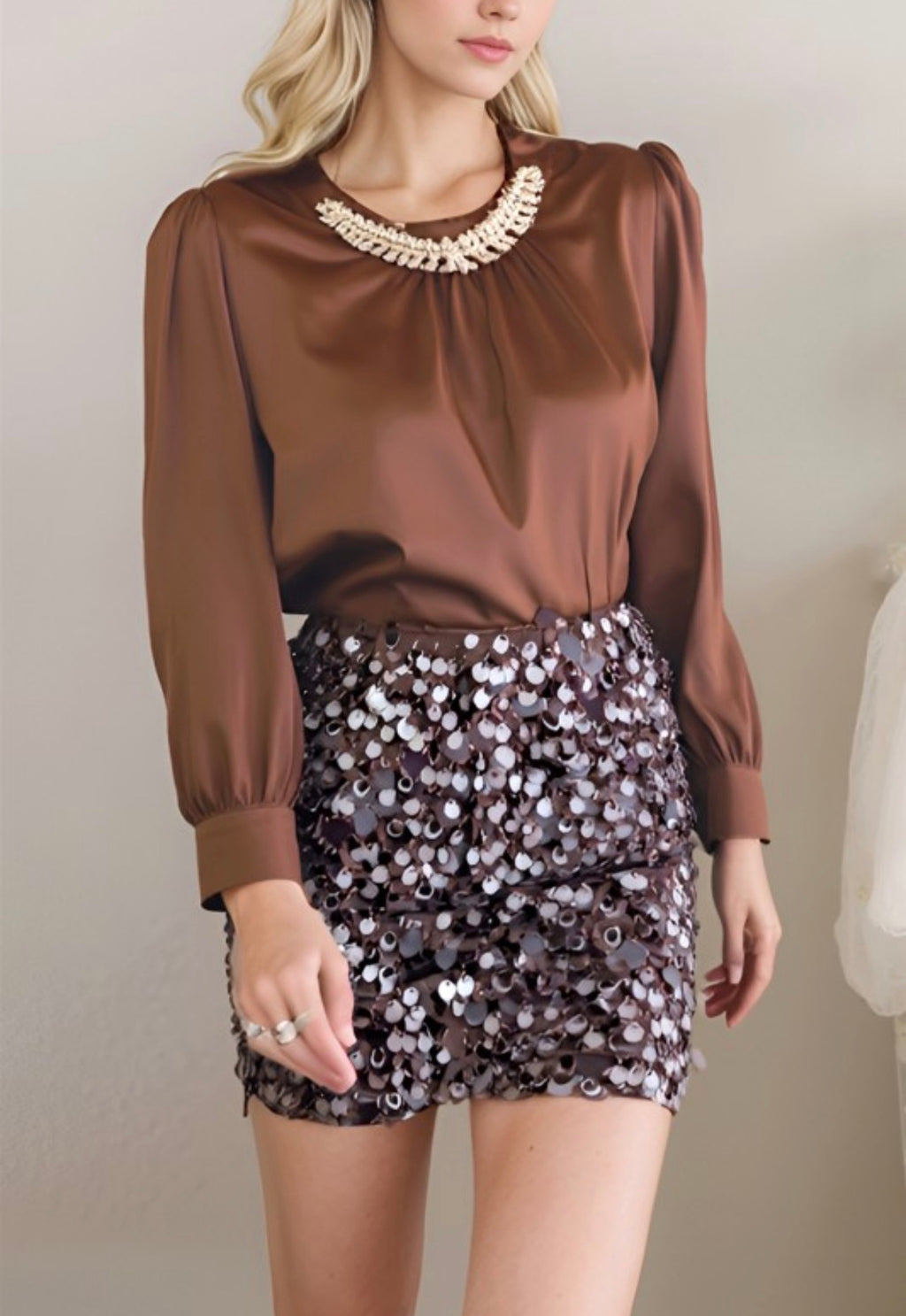 Siena satin blouse