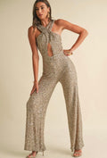 Champagne Flowers jumpsuit