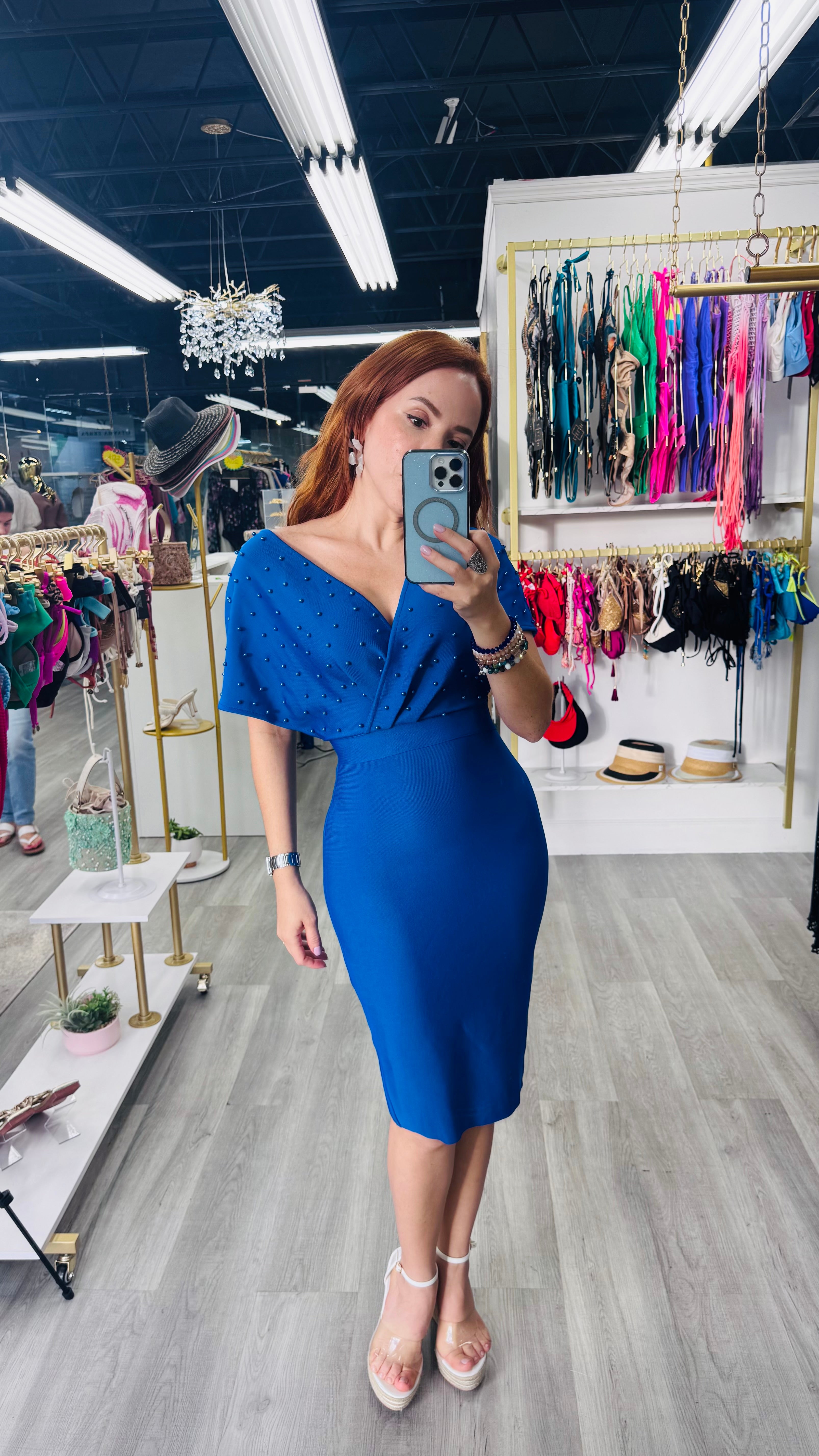 Royal blue grace Dress