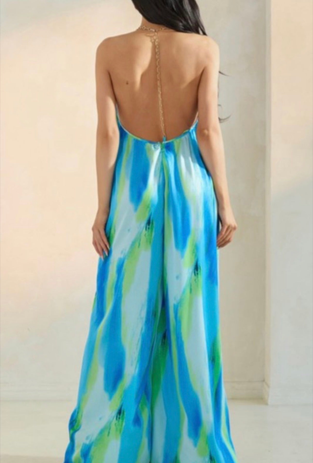 Caribbean waves dress