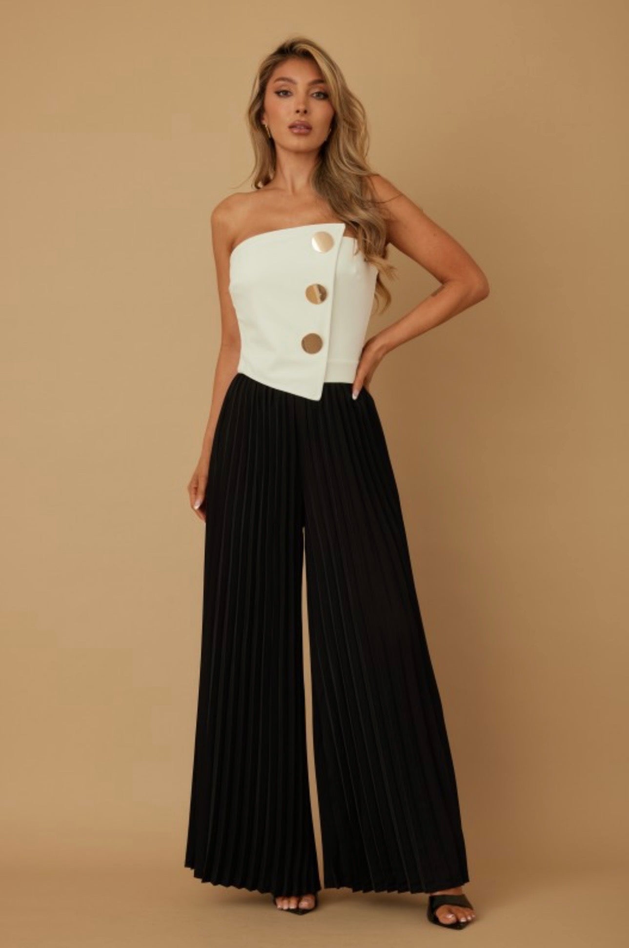 Mónaco contrasta jumpsuit