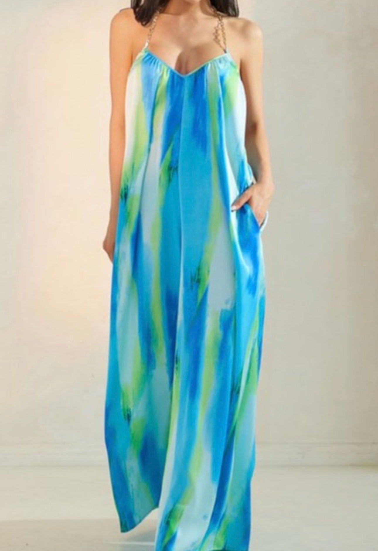 Caribbean waves dress